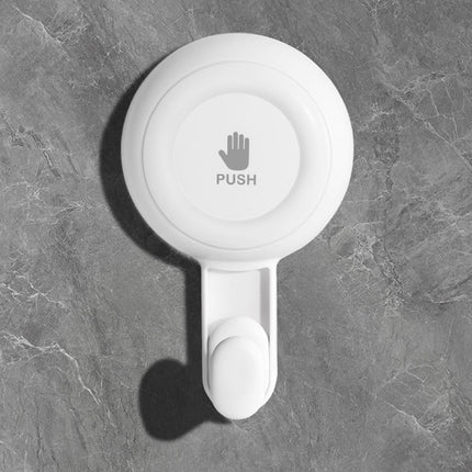 Powerful Suction Cup Shower Hooks for Towel, Loofah, 360° Rotatable Damage-free Hanging Versatile Wall Hooks for Inside Bathroom, Decoration, Removable Suction Holders, 1 Pcs, 4.37x2.67x1.81 4.37" x 2.67" x 1.81" White.