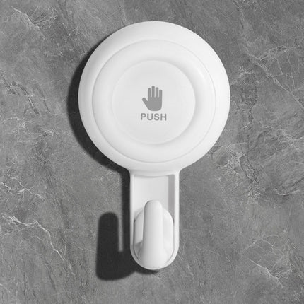 Powerful Suction Cup Shower Hooks for Towel, Loofah, 360° Rotatable Damage-free Hanging Versatile Wall Hooks for Inside Bathroom, Decoration, Removable Suction Holders, 1 Pcs, 4.37x2.67x1.81 4.37" x 2.67" x 1.81" White3.
