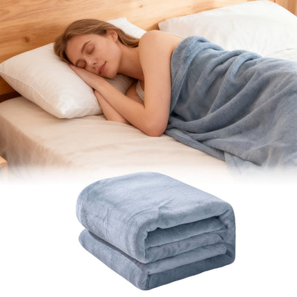 Fleece Throw Blanket for Couch,Super Soft Fuzzy Flannel Throw for Sofa, Luxury Plush Microfiber Bed Blanket, Cozy Home Decorative Velvet Gift Blanket,Fuzzy and Anti-Static(Grey 70x100cm) 150x200CM.