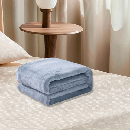 Fleece Throw Blanket for Couch,Super Soft Fuzzy Flannel Throw for Sofa, Luxury Plush Microfiber Bed Blanket, Cozy Home Decorative Velvet Gift Blanket,Fuzzy and Anti-Static(Grey 70x100cm) 180x200CM.