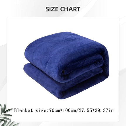 Fleece Throw Blanket for Couch,Super Soft Fuzzy Flannel Throw for Sofa, Luxury Plush Microfiber Bed Blanket, Cozy Home Decorative Velvet Gift Blanket,Fuzzy and Anti-Static(Grey 70x100cm) Blue1 70x100cm.