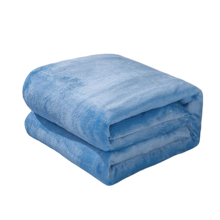 Fleece Throw Blanket for Couch,Super Soft Fuzzy Flannel Throw for Sofa, Luxury Plush Microfiber Bed Blanket, Cozy Home Decorative Velvet Gift Blanket,Fuzzy and Anti-Static(Grey 70x100cm) Blue2 70x100cm.