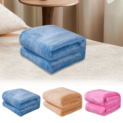 Fleece Throw Blanket for Couch,Super Soft Fuzzy Flannel Throw for Sofa, Luxury Plush Microfiber Bed Blanket, Cozy Home Decorative Velvet Gift Blanket,Fuzzy and Anti-Static(Grey 70x100cm) Blue2 70x100cm.