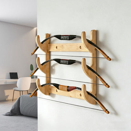 Bow Rack, Wall Mount Sword Holder, Wooden Wall Mount Bow Hanger Heavy Duty Archery Bows Wall Holder for Compound & Recurve Bows, Only Rack, 1 Pcs, 15.35x11.81x1.57 15.35" x 11.81" x 1.57" Beige.