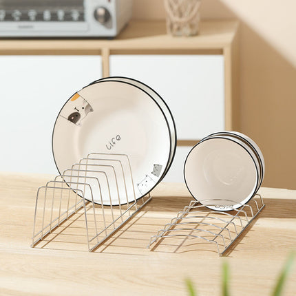 1 Pcs Lid Organizer,Pot Lid Organizer,Metal Pot Lid Holder,8-Tier Pot Lid Rack for Bakeware Dish Plate,Cutting Boards,Pots & Pans,Serving Trays,Containers in Cabinet Pantry,(A,11.61x4.72x0.9 in) B.