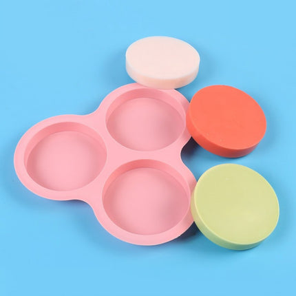 1 Pcs Silicone Egg Cups for Air Fryer,3-Cavity Cupcake Baking Tray,Round Silicone Baking Tools,Round Silicone Ramekins,for Sandwiches,Non-Stick Tray for Baking Accessories,(Dark Gray,9.06x8.46 in) Pink.