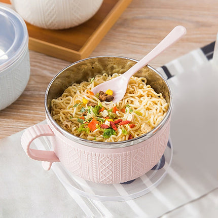 5.5'x3.74' Soup Mugs with Handles,Food Grade Heat-Resistant Bowl,Plastic Bowls Mugs with Handles for Coffee Cereal Snacks,Microwave and Dishwasher Safe Soup Cups for Cereal,Coffee,Travel(Pink) Green.