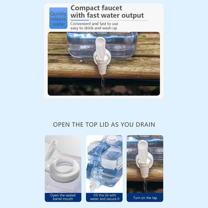 Fridge Water Dispensers Bottle with Leak-proof Spigot and Convenient Handle Plastic Cold Juice Beverage Dispenser Jug for Party Refrigerator Drink Juice Iced Tea, 1.5 Gallon, 1 Pcs, 13.78x4.92x8.46 13.78" x 4.92" x 8.46" Clear.
