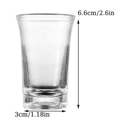CCMAOLU 6-Piece Acrylic Shot Glass Set,Clear Plastic Glasses for Tequila,Vodka & Cocktails,Dishwasher Safe,Unbreakable for Bar,Kitchen,Wine Party & Camping,New Year Drinks.
