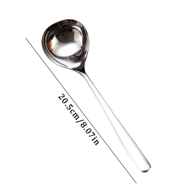 1 Pcs Small Ladle,8 Inch Stainless Steel Small Ladle,Small Gravy Soup Serving Ladle,Metal Serving Ladles,Kitchen Gravy Soup Spoon,Small Gravy Soup Spoon for Spooning Gravies,(Silver,8.07 in) Silver.