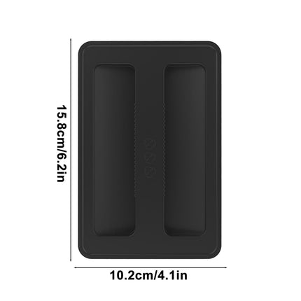 CCMAOLU Silicone Toaster Cover 2 Slice Wide Slot,Reusable Heat Resistance Bread Machine Topper Cover,Dirt Proof Sandwich Accessories That Fit Most Toasters,Simple Design Easy to Clean & Wipe Black.