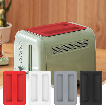 CCMAOLU Silicone Toaster Cover 2 Slice Wide Slot,Reusable Heat Resistance Bread Machine Topper Cover,Dirt Proof Sandwich Accessories That Fit Most Toasters,Simple Design Easy to Clean & Wipe Black.
