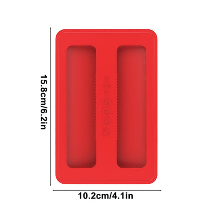 CCMAOLU Silicone Toaster Cover 2 Slice Wide Slot,Reusable Heat Resistance Bread Machine Topper Cover,Dirt Proof Sandwich Accessories That Fit Most Toasters,Simple Design Easy to Clean & Wipe Red.
