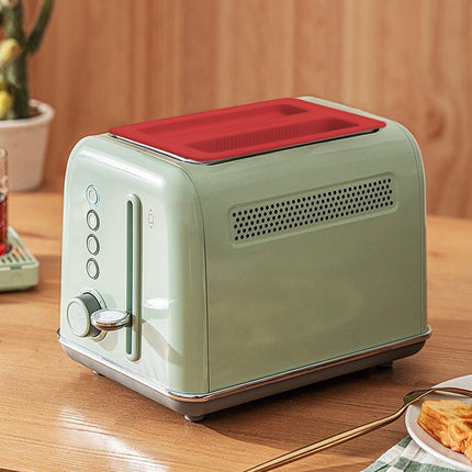 CCMAOLU Silicone Toaster Cover 2 Slice Wide Slot,Reusable Heat Resistance Bread Machine Topper Cover,Dirt Proof Sandwich Accessories That Fit Most Toasters,Simple Design Easy to Clean & Wipe Red.