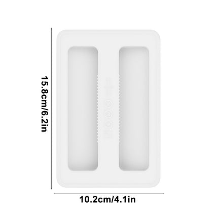 CCMAOLU Silicone Toaster Cover 2 Slice Wide Slot,Reusable Heat Resistance Bread Machine Topper Cover,Dirt Proof Sandwich Accessories That Fit Most Toasters,Simple Design Easy to Clean & Wipe White.