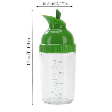 CCMAOLU Salad Dressing Shaker Container,Leak Proof Kitchen Bottle with Dripless Pour & Soft Grip,BPA Free Plastic Design for Sauces,Oil & Homemade Dressings,Easy Cleaning & Operation green.