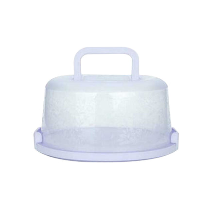Portable Cake Storage Box, Transparent Plastic Cover with Snap Locks for Freshness, 26x22.5x13.5cm Airtight Container for Cupcakes or Snacks, Refrigerator-Safe and Odor-Proof Design Light Blue.
