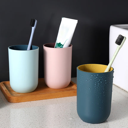 1Pack Bathroom Toothbrush Cup,ReusableToothbrush Holders,Multi-purpose Drinking Cups,Plastic Mouthwash Cup, Stackable Plastic Cup for Kitchen, Bathroom Travel, 350ml(Blue2) Blue1.