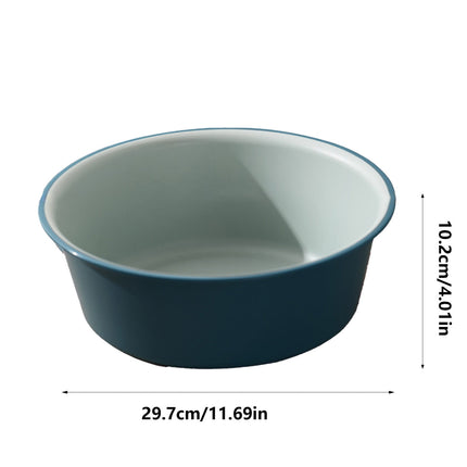 Wide Foot Wash Basin with Two-Color Design, Durable High-Temperature Plastic Washbasin for Laundry and Bathing, 13-Inch Round Shape with Large Capacity, Stable Flat Bottom for Home and Hotel Use B.
