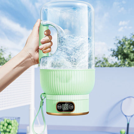 Portable 1200ml Electric Mixing Cup, Stainless Steel & Glass Body, Squeeze Bottle for Protein Shakes, Juices, Gym Drinks, Rechargeable, Airtight Lids, BPA-Free, Multi-Functional Blender Green.