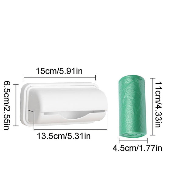 Trash Bags Dispenser Bag Dispenser For Small Bin Liner Kit Trash Bag Dispenser For Bottom Of Can Trash Can Liner Dispenser No Punching Required Wall Mount Garbage Bag Dispenser Gray.