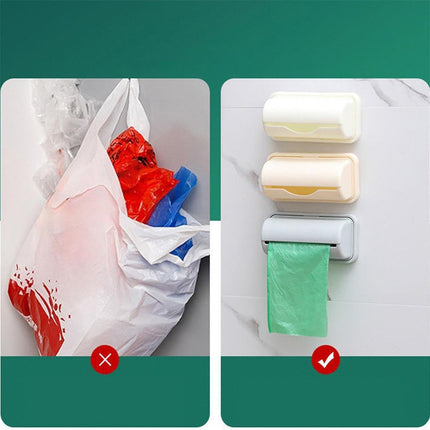 Trash Bags Dispenser Bag Dispenser For Small Bin Liner Kit Trash Bag Dispenser For Bottom Of Can Trash Can Liner Dispenser No Punching Required Wall Mount Garbage Bag Dispenser Gray.