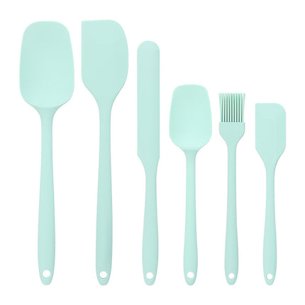 Baking - Silicone Spatulas - Set of 6 Silicone Spatulas, Heat Resistant up to 600°F, Food Safe, BPA Free, Flexible, Suitable for Frying Eggs, Burgers and Pancakes.