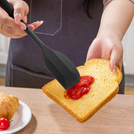 Baking - Silicone Spatulas - Set of 6 Silicone Spatulas, Heat Resistant up to 600°F, Food Safe, BPA Free, Flexible, Suitable for Frying Eggs, Burgers and Pancakes.