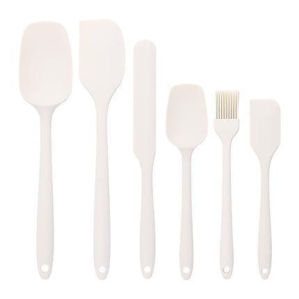 Baking - Silicone Spatulas - Set of 6 Silicone Spatulas, Heat Resistant up to 600°F, Food Safe, BPA Free, Flexible, Suitable for Frying Eggs, Burgers and Pancakes.