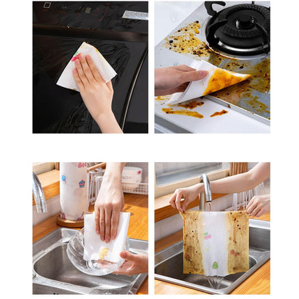Kitchen paper towel - Reusable tissue rolls, made from recycled paper, 50 sheets per roll, suitable for kitchens, furniture, dishes, etc..