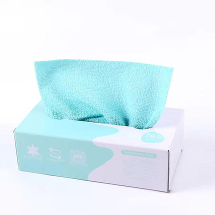 Kitchen paper towel/dishcloth/microfiber cleaning cloths | Lint-free | Reusable for home, kitchen, car | Strong water absorption, washable | No streaks, ideal for dishes, glasses, and countertops (20 pieces).