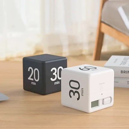 Kitchen Timer - Timer - Cube Timer - Flip Timer - Digital Kitchen Timer - Pomodoro Timer - Time Management - Study Timer - Visual Timer - Kitchen Timer - Countdown - Desk Accessories - Kitchen Timers - Gravity Timer - Red - 1 Piece.