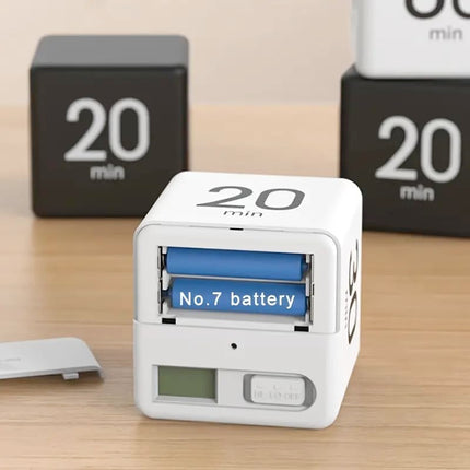 Kitchen Timer - Timer - Cube Timer - Flip Timer - Digital Kitchen Timer - Pomodoro Timer - Time Management - Study Timer - Visual Timer - Kitchen Timer - Countdown - Desk Accessories - Kitchen Timers - Gravity Timer - Red - 1 Piece.