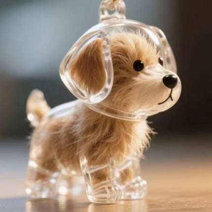 Keychain - Memory Capsule Pendants - Dog Hair Collection - DIY - 1 piece.