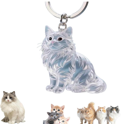 Keychain - Pet Hair - Storage Box - Pendants - Capsule Toy - Dog Hair Capsule - Memorial Pendant - Bag Keychain - Pendants - Memory Capsule Pendant - Cat Hair Collection - DIY - 1 Piece.