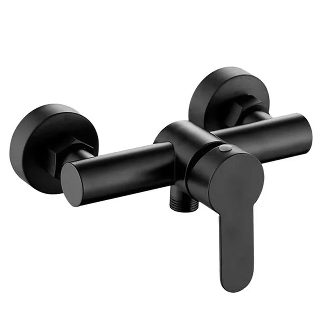 Shower tap - Shower mixer - Matte black - Bathroom tap - Surface-mounted - Single lever mixer - Shower tap - Sanitary - Bathroom accessories - Shower mixer - Modern design - Black - 1 piece.