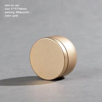 Tea Box - Portable Mini Tea Caddy, Large Tea Storage Container, Small Round Tin Coffee Caddy.