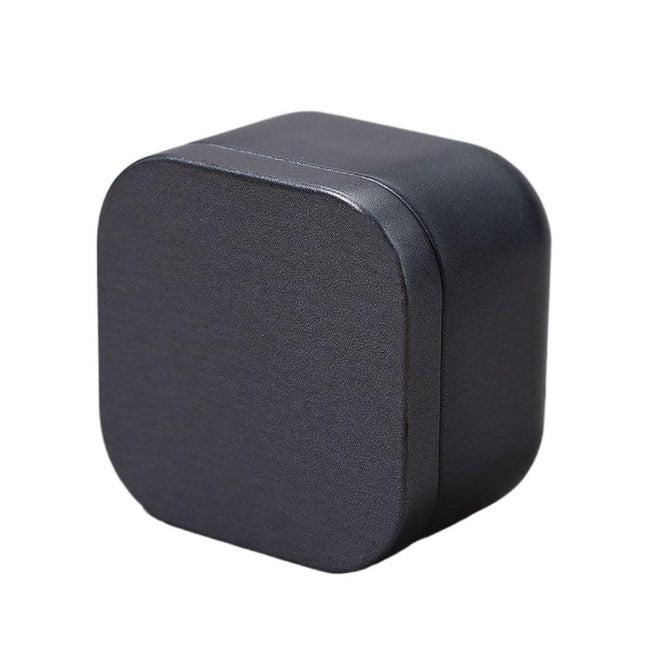 Tea box - Square tin container, tea caddy, metal candy box.