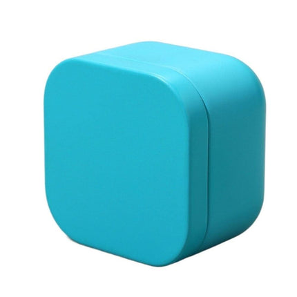 Tea box - Square tin container, tea caddy, metal candy box.