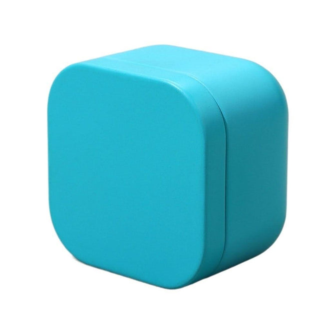 Tea box - Square tin container, tea caddy, metal candy box.