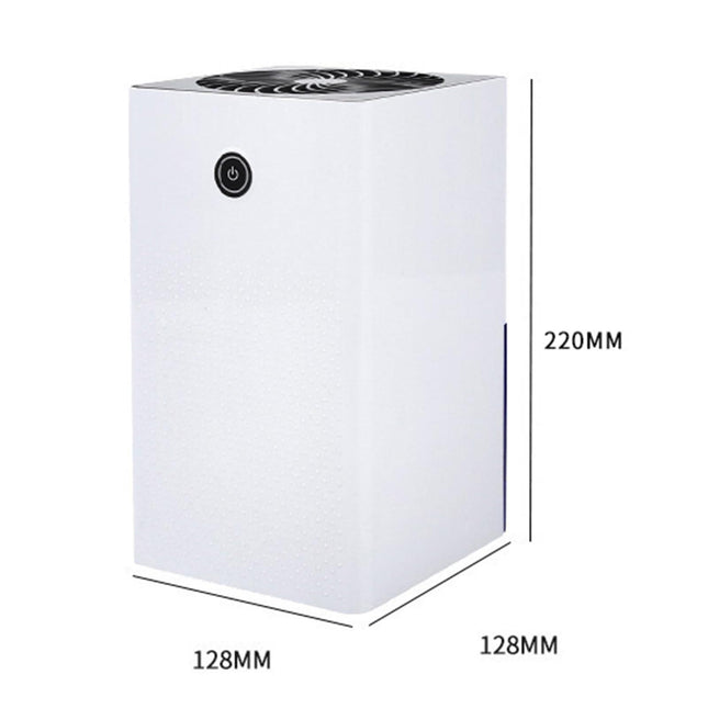 Dehumidifier - has a transparent 1-liter water tank, is quiet in use, and has an automatic shut-off function. It is suitable for indoor spaces such as basements, bathrooms, campers, and wardrobes..