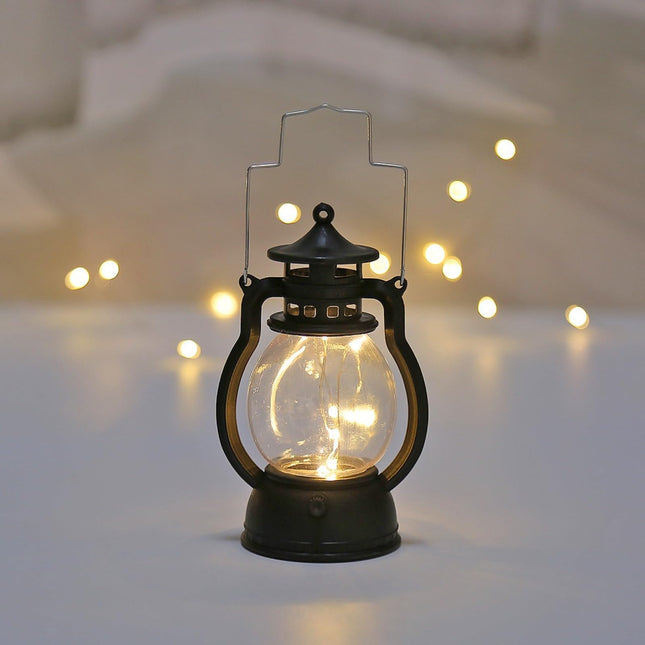 Battery operated candles - LED candles - candles - Hangable - Retro decorations - Christmas candles - LED candles with moving flame - Rituals products - candle stand - rechargeable candles - moving battery candles - Black.