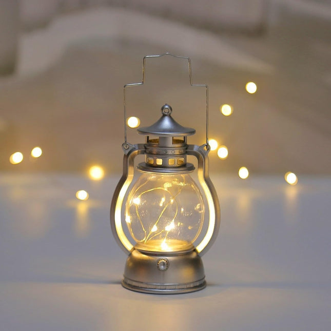 Battery operated candles - LED candles - candles - Hangable - Retro decorations - Christmas candles - LED candles with moving flame - Rituals products - candle holder - rechargeable candles - battery operated moving candles - Silver.