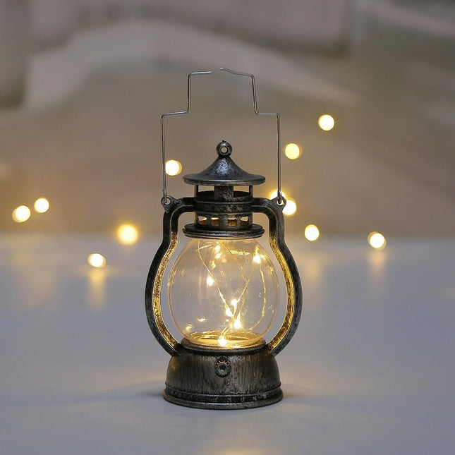 Battery operated candles - LED candles - candles - Hangable - Retro decorations - Christmas candles - LED candles with moving flame - Rituals products - candle holder - rechargeable candles - moving battery candles - Antique silver.