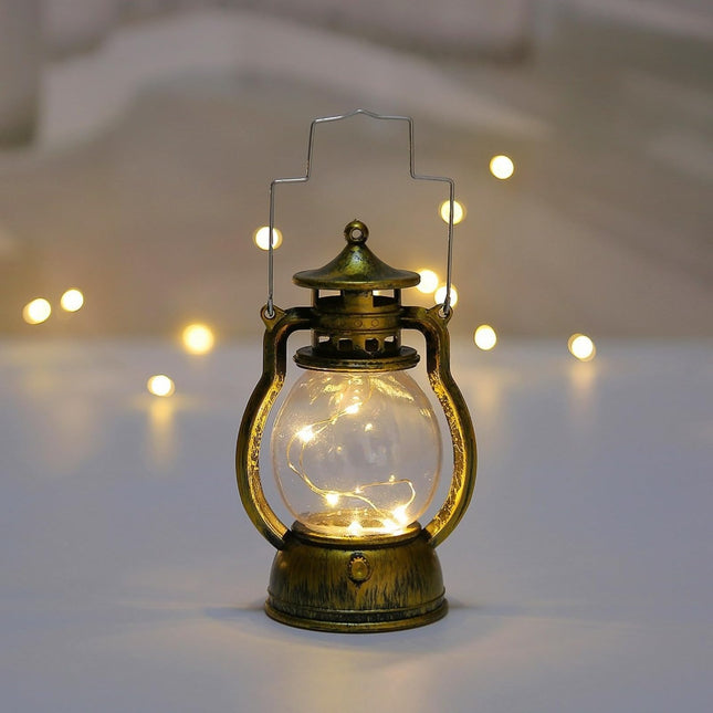 Battery operated candles - LED candles - candles - Hangable - Retro decorations - Christmas candles - LED candles with moving flame - Rituals products - candle holder - rechargeable candles - moving battery candles - Antique gold.