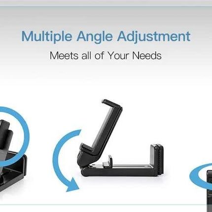 Airplane Phone Holder - Phone Stand Desk - Table - Cell Phone Holder - Stand - 360 Degree Rotatable - Travel - Suitable for Tabletops and Trays - Pink.