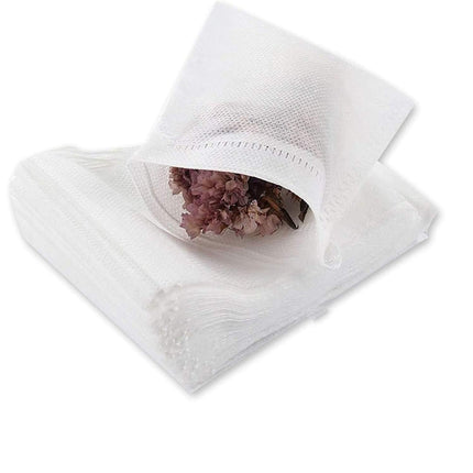 Tea Bags - Empty Tea Bags - Tea Filters - Coffee Filters - Filter Bags - Herbal Bags - Tea Strainer - Disposable Tea Filters - Drawstring Bags - Loose Tea - Ground Coffee - Bulk Pack - Unscented - 7 x 9 cm - White - 400 Pieces.