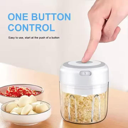 Garlic Press - Ginger Press Set - Stainless Steel - Garlic Press - Garlic Press - Garlic Cutter - Garlic Peeler - Garlic Press - Ginger Press - Durable & Dishwasher Safe - Cordless Electric Garlic Press.