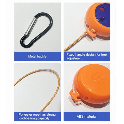 Travel Clothesline - Roll-Up Clothesline - Camping Clothesline - Clothesline - Extendable Clothesline - Clothing Line - Holiday Accessories - Camping Drying Rack - Portable Clothesline - Compact Design - With Carabiner - Non-slip - Indoor and Outdoor - Ca.