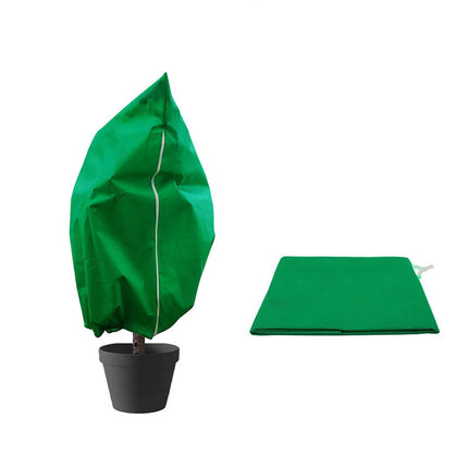Winter Plant Cover - Protective Cover - Frost Protection - Plant Cover - Fleece - Olive Tree Cover - Palm Tree Protection - With Zipper and Drawstring - Breathable Material - Winter Protection - Cold Resistant - Garden Plants - Green - Frost Cover - 1 Pie.